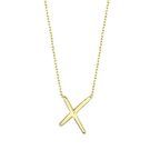 14 Ayar Altın X Kolye