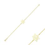 14 Ayar Altın Kar Tanesi Bileklik