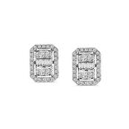 Pırlanta Baget Taşlı Küpe 90-100