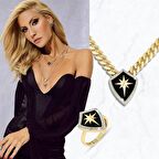 14k Altın Ema Kalkan Figürlü Gurmet Kolye