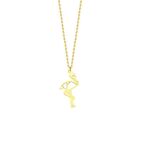 14 Ayar Altın Flamingo Kolye