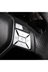 Mercedes W204 mUyumlu  Direksiyon Düğme Kromu W212 Direksiyon Düğme Kromu