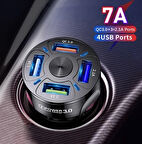 BLUE TEAM QC3.0 4- Port Çıkışlı Çoklu USB Araç Şarjı Şarj Aleti