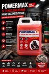 POWERMAX Sanayi Tipi El Temizleme Kremi 5L – Ağır Kir ve Yağ Temizliğinde Etkil