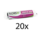 Florex Endüstriyel Jumbo Boy 10 adet Çöp Torbası Siyah 80 x 110 CM 20 paket