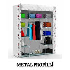 beyazpazar BEZ DOLAP METAL PROFİLLİ ÇYR İSTANBUL TEMALI