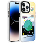 iPhone 14 Pro Max Kılıf Desenli Seri Dragon Yüksek Kalite Baskılı Sert Kapak