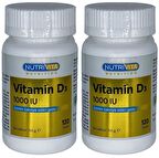 Vitamin D3 Vitamini 1000 IU 2x120 Tablet