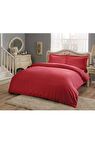Çift Kişilik Pamuk Saten Kırmızı Nevresim Takımı