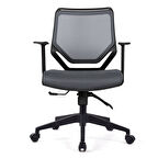 Moreno Antrasit  Fileli Ofis Koltuğu Plastik Ayak