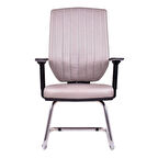 Lika Krem Deri Bekleme Koltuğu Ofis Koltuğu