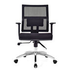 Riva Siyah Fileli Ofis Koltuğu