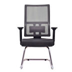 Perla Siyah Fileli Misafir Koltuğu