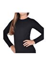 Kız Çocuk Termal Üst Siyah