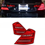 AUTOGP  Mercedes w221 stop lambası seti ledli facelift dizayn