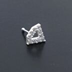 FerizZ 925 Ayar Gümüş Zirkon Taşlı Üçgen Şekilli Hızma HZ-102