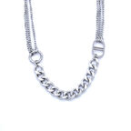 316L Lazerli Zincir Kolye 45 cm KLY-349