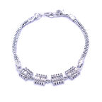 316L Çelik Kare Zirkon Taşlı Kadın Bileklik BLK-797