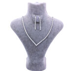 316L Çelik Zirkon Taşlı Su Yolu Kadın Set SET-146