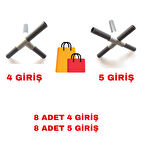 Bez Dolap Aparatı Yedek Parça Kurulum Parçası 4 - 5 Giriş 16 Adet