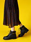Caterpillar Black Hakiki Deri Kadın Bot & Bootie CAT0111000103