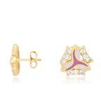 14 Ayar Altın Klasik Çocuk Küpe