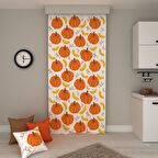 PAREDORA Dilimli Bal Kabağı Tek Kanat Fon Perde