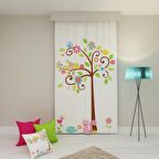 PAREDORA Sincap Ve Kirpi Tek Kanat Fon Perde