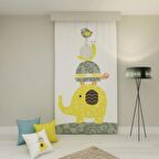 PAREDORA Dört Kafadar Tek Kanat Fon Perde