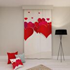 PAREDORA Aşk Mitingi Tek Kanat Fon Perde