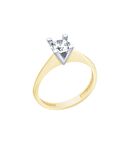 14 Ayar Altın Tektaş Yüzük