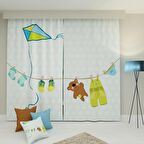 PAREDORA İpte Uçurtma Çift Kanat Fon Perde