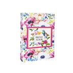 Rabsev RS306 Fotoğraf Albümü 10x15cm 200 Fotoğraf Kapasiteli Çiçekler Desenli Lüks Albüm