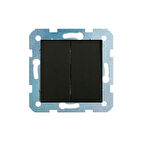 Ovivo Grano Siyah Komütatör İkili Anahtar Çerçevesiz*