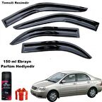 Toyota Corolla Sedan Mügen Cam Rüzgarlığı 2001-2007 Arası 4 Lü Takım Koku Hediyeli