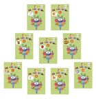 Eğlenceli Boyama Kitabı Seti Yeşil Seri (10 Kitap)