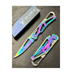 Alaska Gökkuşağı Kilitli Cep Çakı SDR-15cm Çok Renkli