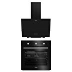 Altus 2'li Cam Ankastre Set 535 B Davlumbaz - 133 B Turbo Fırın