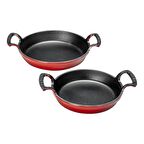 Lava 2 Parça Tencere Tava Seti Kırmızı