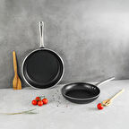 Aryıldız Atlanta 2 Parça Tava Seti 26-30 cm Black