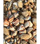 Sarı Çizgili Dolomit Taş 100 Kg 2-4 Cm Renkli Dolomit Dekoratif Taş