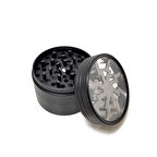 Siyah 63mm Tütün Baharat Alloy Herbal Öğütücü Parçalayıcı ps93msy