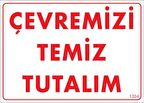 Temizlik Düzen Uyarı Levhası 25x35 KOD:1204