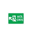 Acil Çıkış Uyarı Levhasi 25x35 KOD: 947