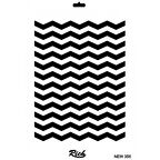 Rich New Seri N-358 Stencil 35x25 cm