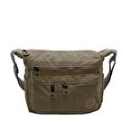 Klinkır Kadın Postacı Çanta Çok Cepli Çapraz Askılı