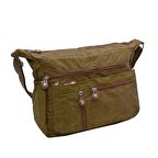 Baginn Klinkır Kadın Postacı Çanta Hafif Kumaş Çok Cepli Yağmur Geçirmez Çapraz Askılı Lacivert Renk