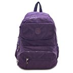 Klinkır Okul Çantası Yağmur Geçirmez Çok Cepli Hafif Kumaş Lise Ortaokul Sırt Çantası Yeşil Renk Okul Çantası