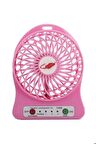 Masaüstü Pili Fan Vantilatör Kademeli Usb Girişli Mor