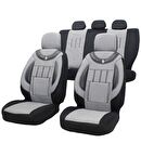 Renault Kangoo 2+1 Uyumlu Oto Koltuk Kılıfı GRİ - SİYAH